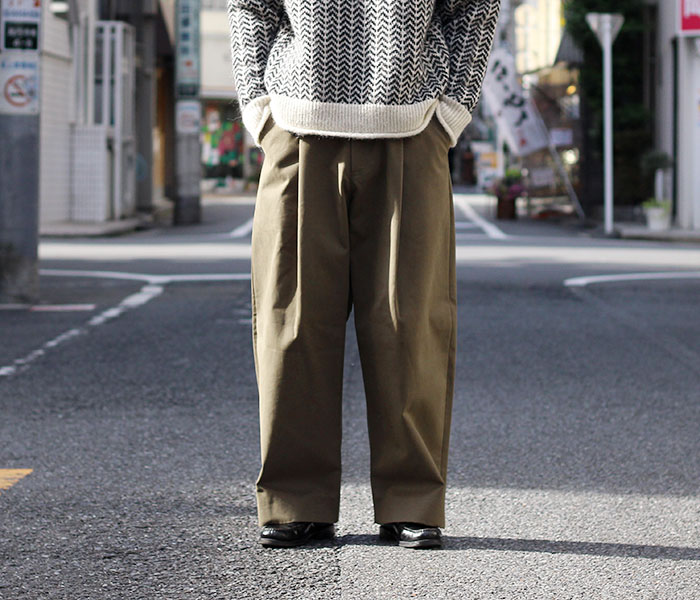 タグ付きスタジオニコルソン CLASSIC VOLUME PLEAT PANTS itt.co.th